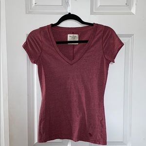Abercrombie & Fitch V-Neck Short Sleeve Shirt